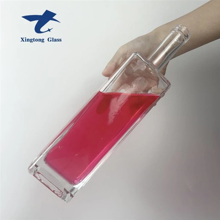 750ml Square Whiskey Glass Bottles