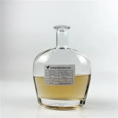 Chai thủy tinh rỗng đựng rượu Whisky Brandy miệng rộng 700ml 750ml 1000ml có nút bần chữ T bằng nhôm